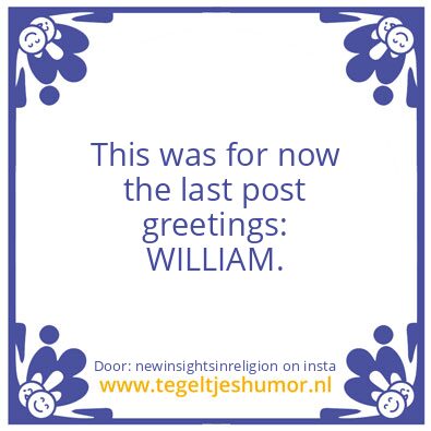 Tegeltje: For Now ..