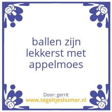 Tegeltje: Tegeltje