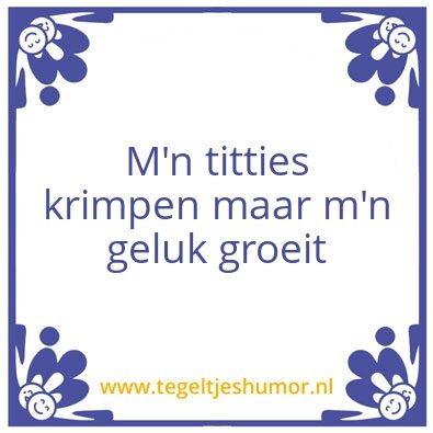Tegeltje: Titties