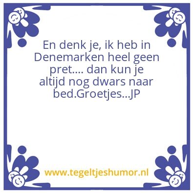 Tegeltje: Spreuk van de dag