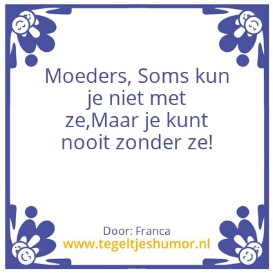 Tegeltje: Moederdag