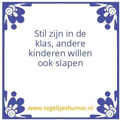 Tegeltje: Slapen