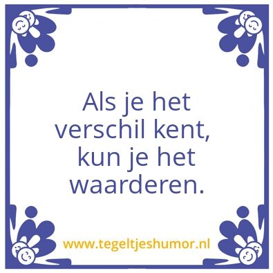 Tegeltje: Motto