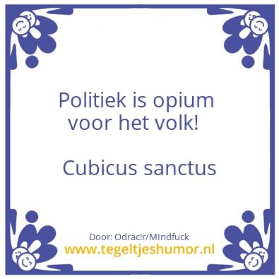 Tegeltje: Opium