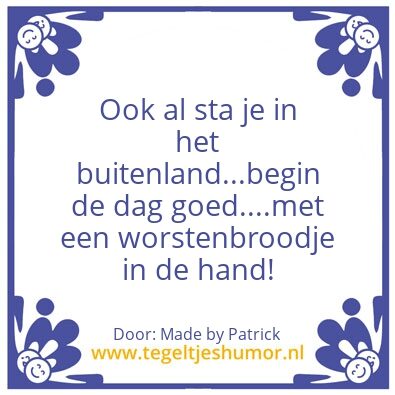 Tegeltje: Buitenlan