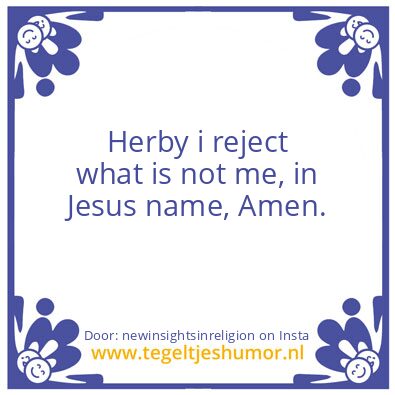 Tegeltje: Jesus, Jehovah and the Creator