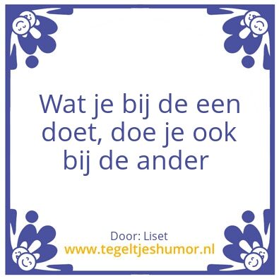 Tegeltje: Liset Verschoore