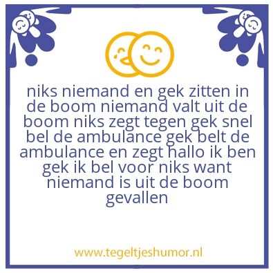 Tegeltje: boom