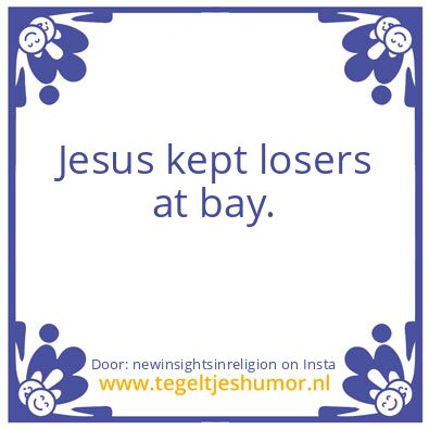 Tegeltje: Quitters are Losers.