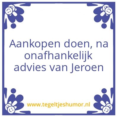 Tegeltje: Tegel