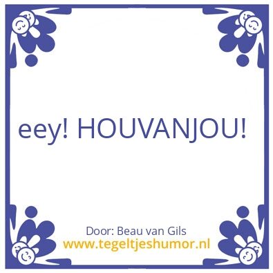 Tegeltje: Harrie van de Sande
