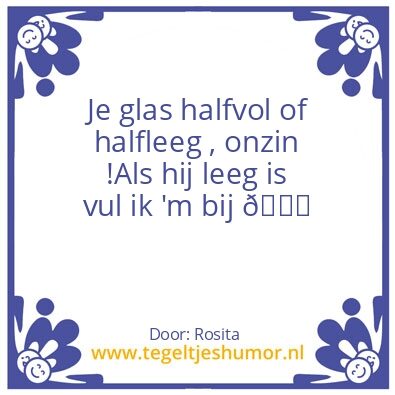 Tegeltje: Glas