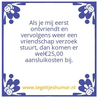 Tegeltje: Vriendjes