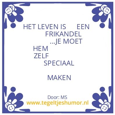 Tegeltje: S P E C I A A L
