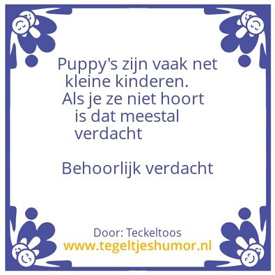 Tegeltje: Verdacht