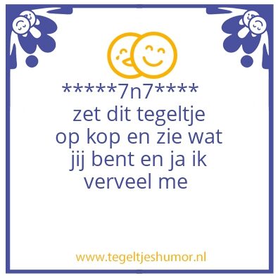 Tegeltje: klok