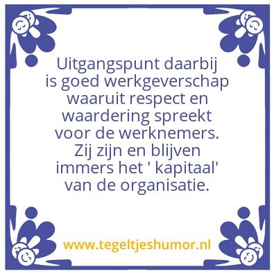 Tegeltje: werk