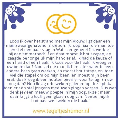 Tegeltje: Zwaar gehavende man