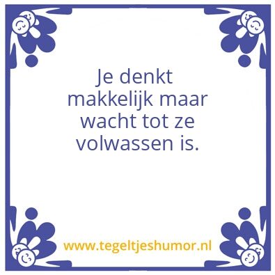 Tegeltje: Dochters