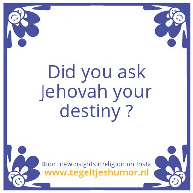 Tegeltje: Your Destiny ?