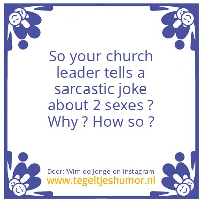 Tegeltje: your church leader