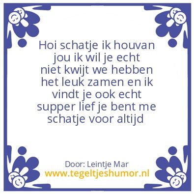 Tegeltje: Johan vriendje