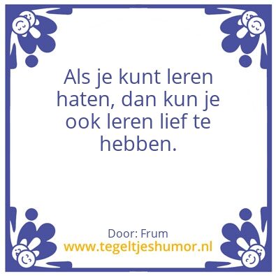 Tegeltje: Gekke wereld