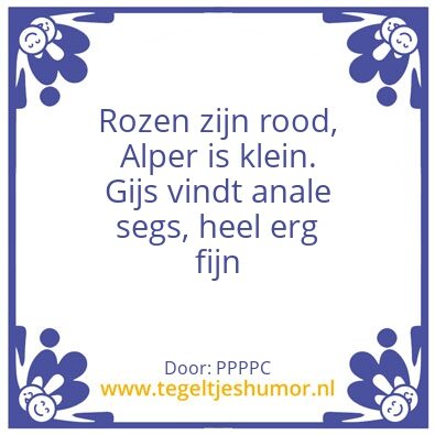 Tegeltje: Peepee