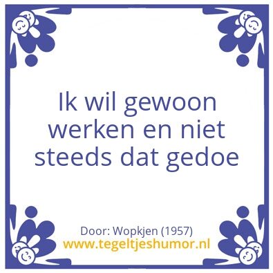 Tegeltje: Wopkjen