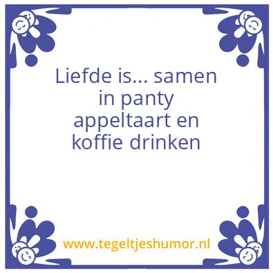 Tegeltje: Appeltaart