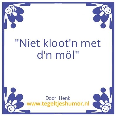 Tegeltje: Tegel