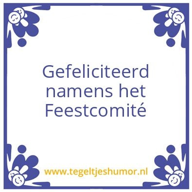 Tegeltje: Droge humor