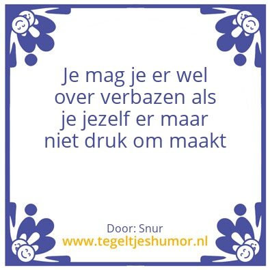 Tegeltje: Test