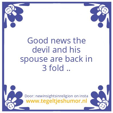 Tegeltje: Good news ..