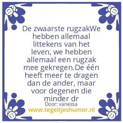 Tegeltje: laat je verleden los