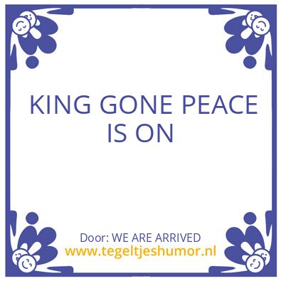 Tegeltje: AL IS WELL