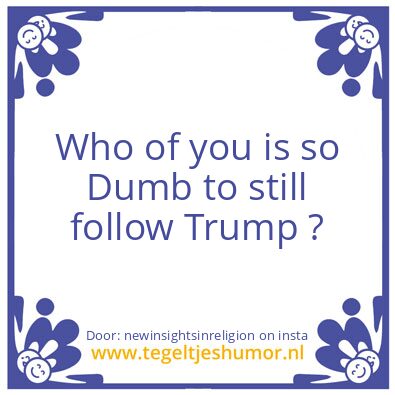 Tegeltje: You did not got sucked in ..