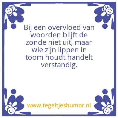 Tegeltje: 1.