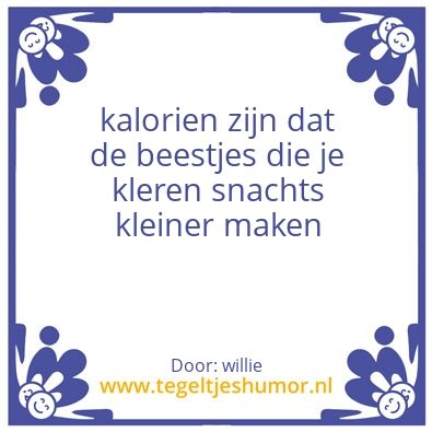 Tegeltje: humor