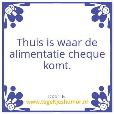 Tegeltje: Home