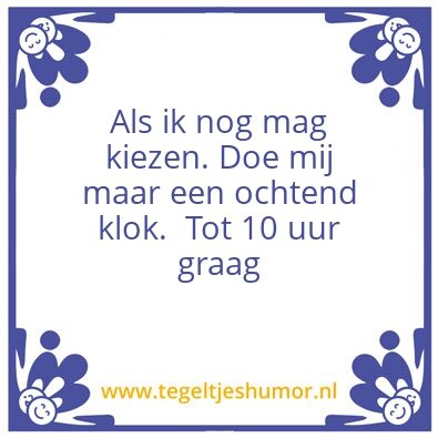Tegeltje: Avondklok