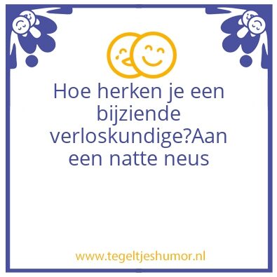 Tegeltje: Bijziende verloskundige