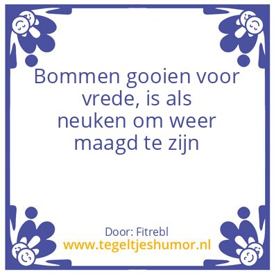 Tegeltje: Facts