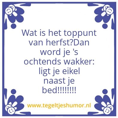Tegeltje: Een