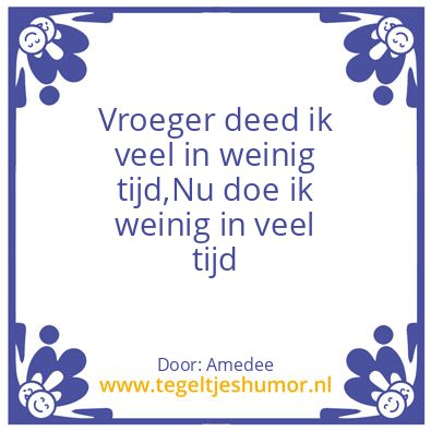 Tegeltje: Tijd door de jaren