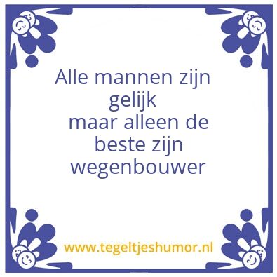Tegeltje: wegenbouw
