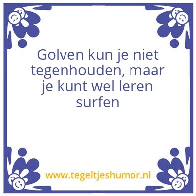 Tegeltje: Golven