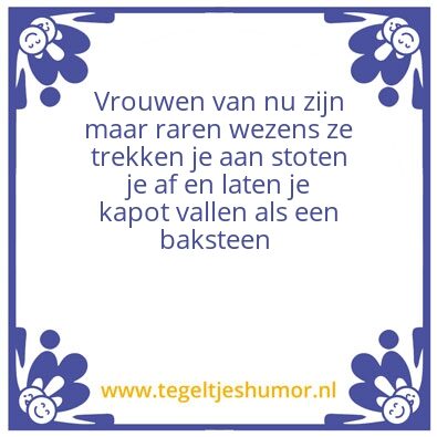 Tegeltje: Vrouwen