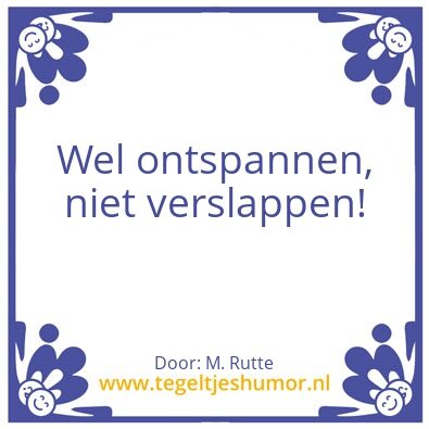 Tegeltje: Tegeltje