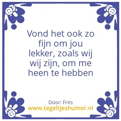 Tegeltje: Wij